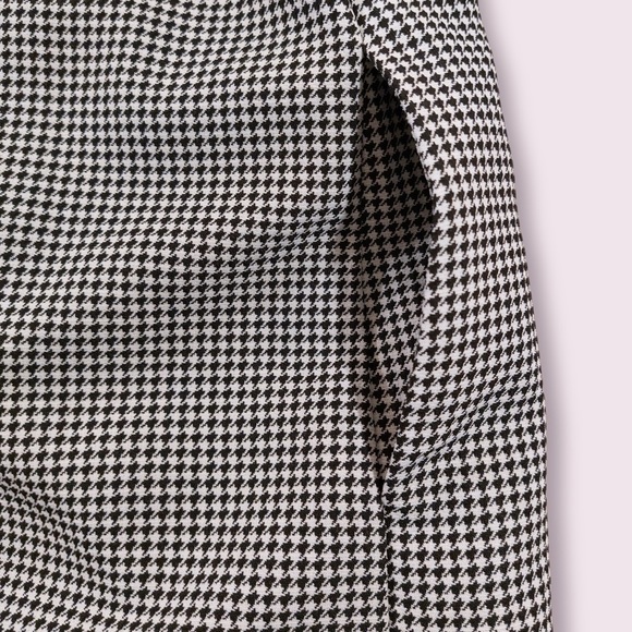 *nwt* Zara houndstooth puff sleeve trapeze mini dress - Picture 4 of 7